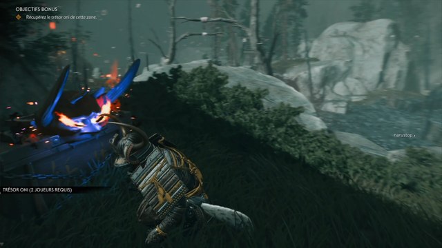 Position rouleau perdu de Gyozen, Trésor Oni, objectifs bonus de Ghost of Tsushima Legends