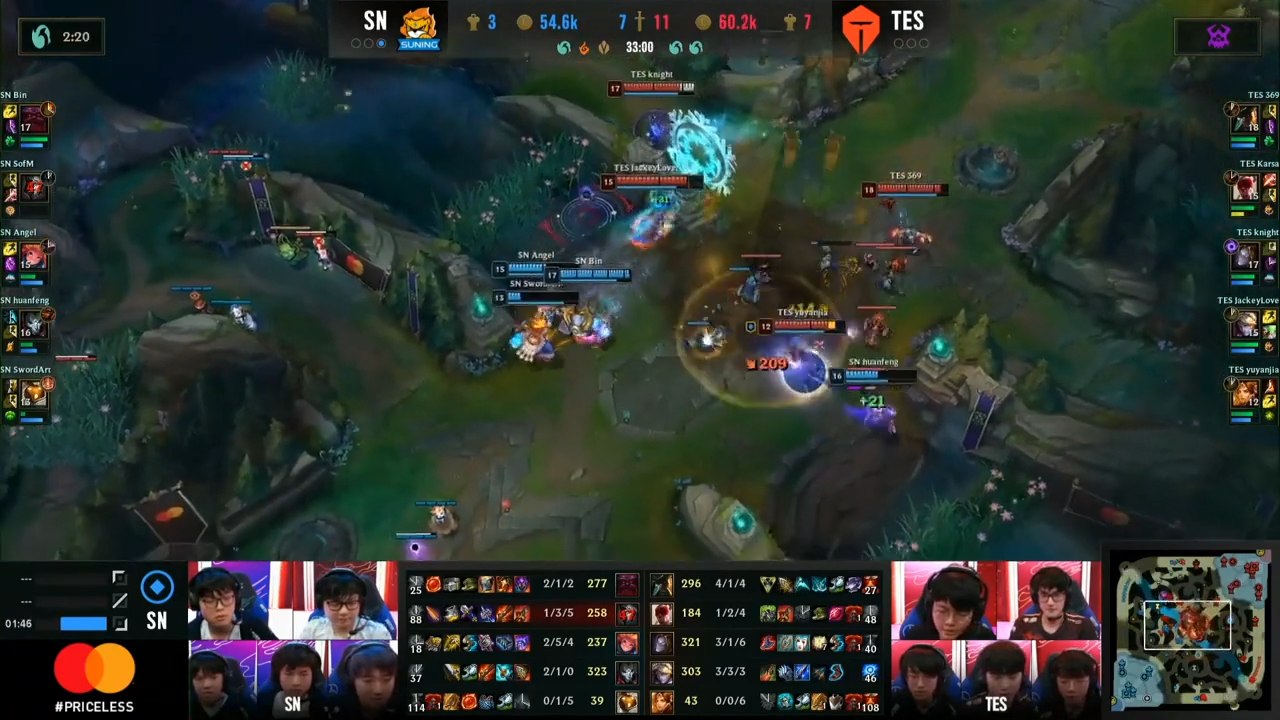 Demi-finale des Worlds LoL 2020 : Suning crée la surprise face à Top Esports