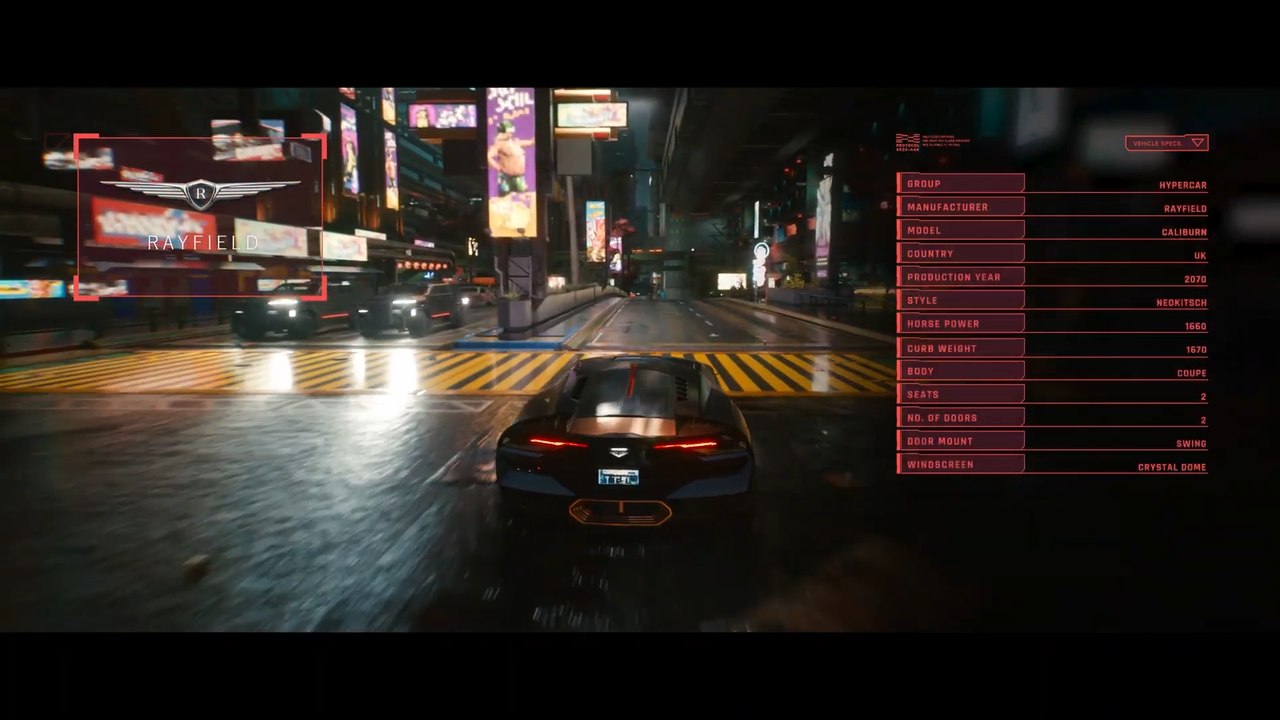 Véhicules de Cyberpunk 2077 : Voitures, motos... Liste complète