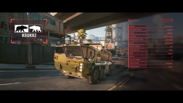 Véhicules de Cyberpunk 2077 : Voitures, motos... Liste complète
