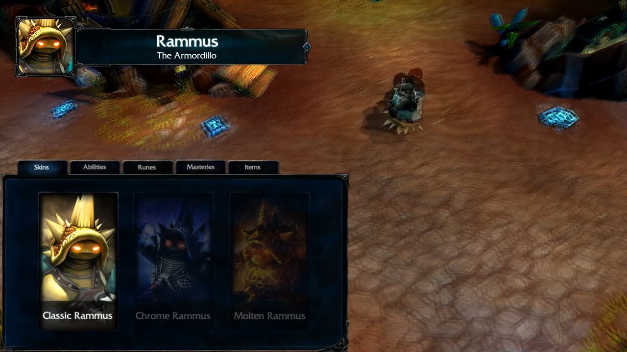 Tous les skins de Rammus