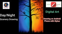 How to Draw - in Mobile | Infinity Painter tutorial | Smart Phone Art | scenery drawing 002 - Art Po