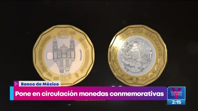 Banxico lanza monedas conmemorativas de 20 pesos