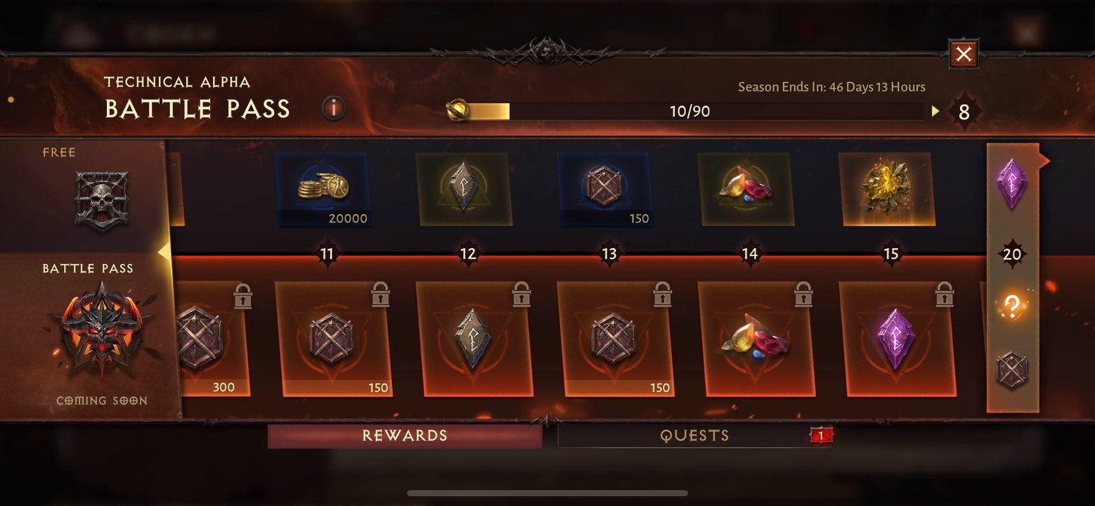 Diablo Immortal : Passe de combat et récompenses