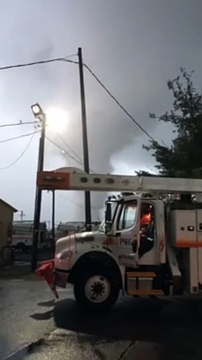 Close Encounter with Tornado While Working