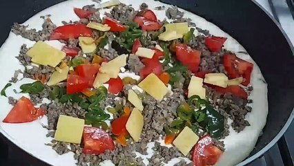 اسهل بيتزا سريعه فى البيت