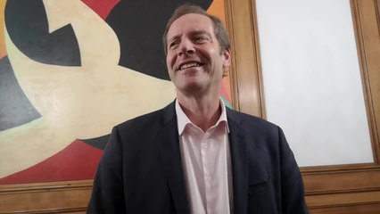 Christian Prudhomme, patron du Tour de France, à Tournai