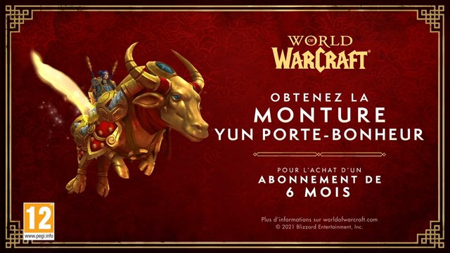 WoW Boutique : Yun porte-bonheur, Pack Promotionnel 6 mois d'abonnement
