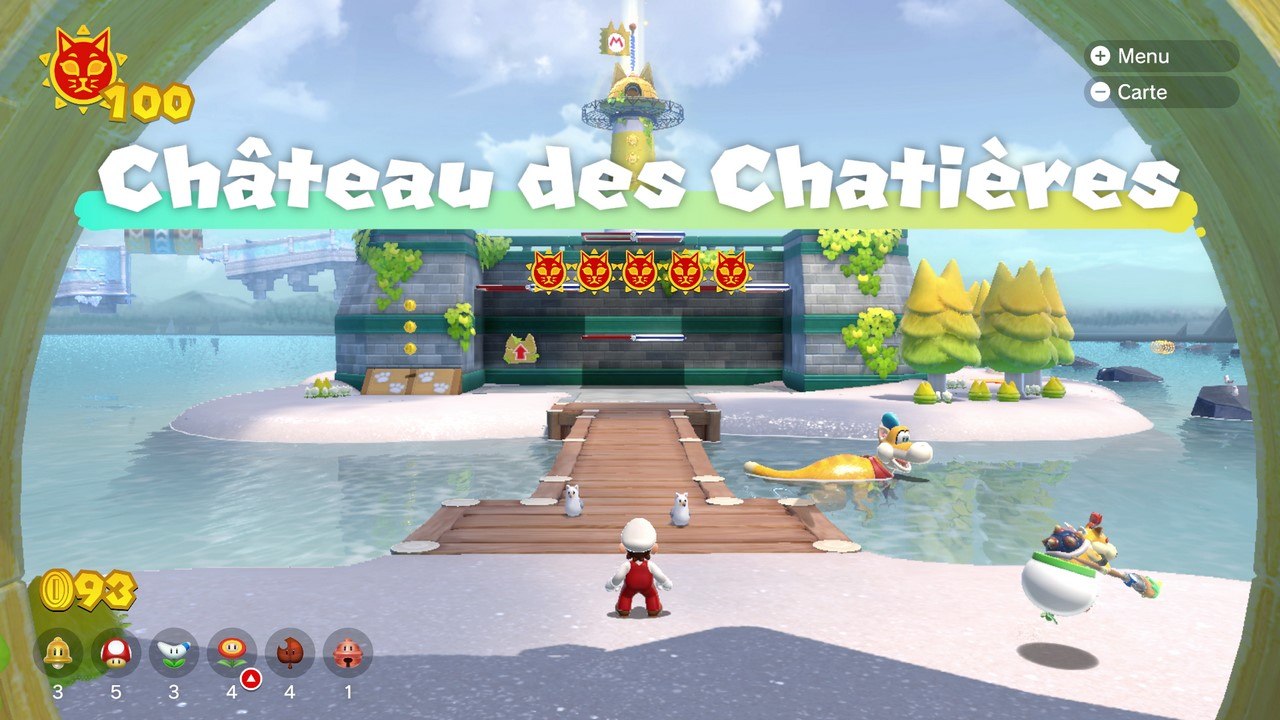 Soluce Mario 3D World Bowser Fury : Château des chatières, astres félins
