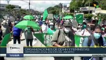 Organizaciones de DD.HH. y feministas demandan legalización del aborto en El Salvador