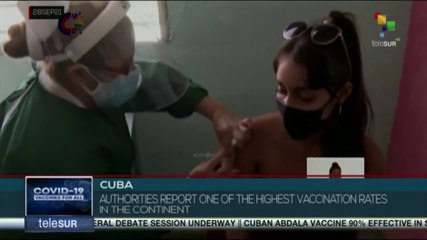 Cuba reports the highest vaccination rate in the continent
