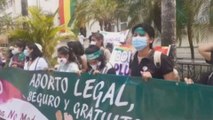 Marchas y plantones en Bolivia demandan el derecho al aborto libre y seguro