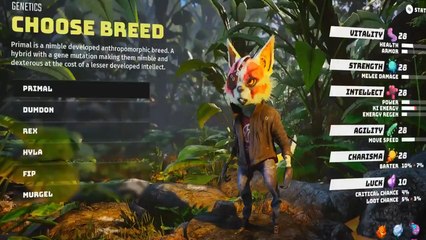 Biomutant : Choisir sa race, son apparence et ses attributs