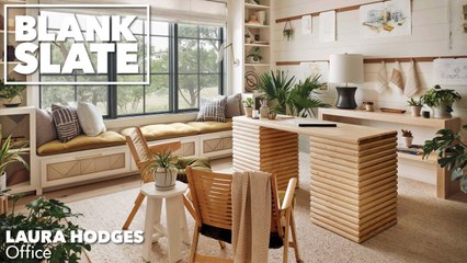 This Home Office Doubles As a Workout Room I Blank Slate