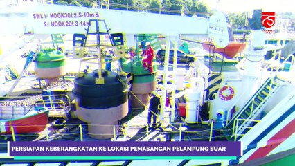 KATEPOP WATER BEACON BUOY INSTALLATION PROCESS (Pemasangan Pelampung Suar Katapop)