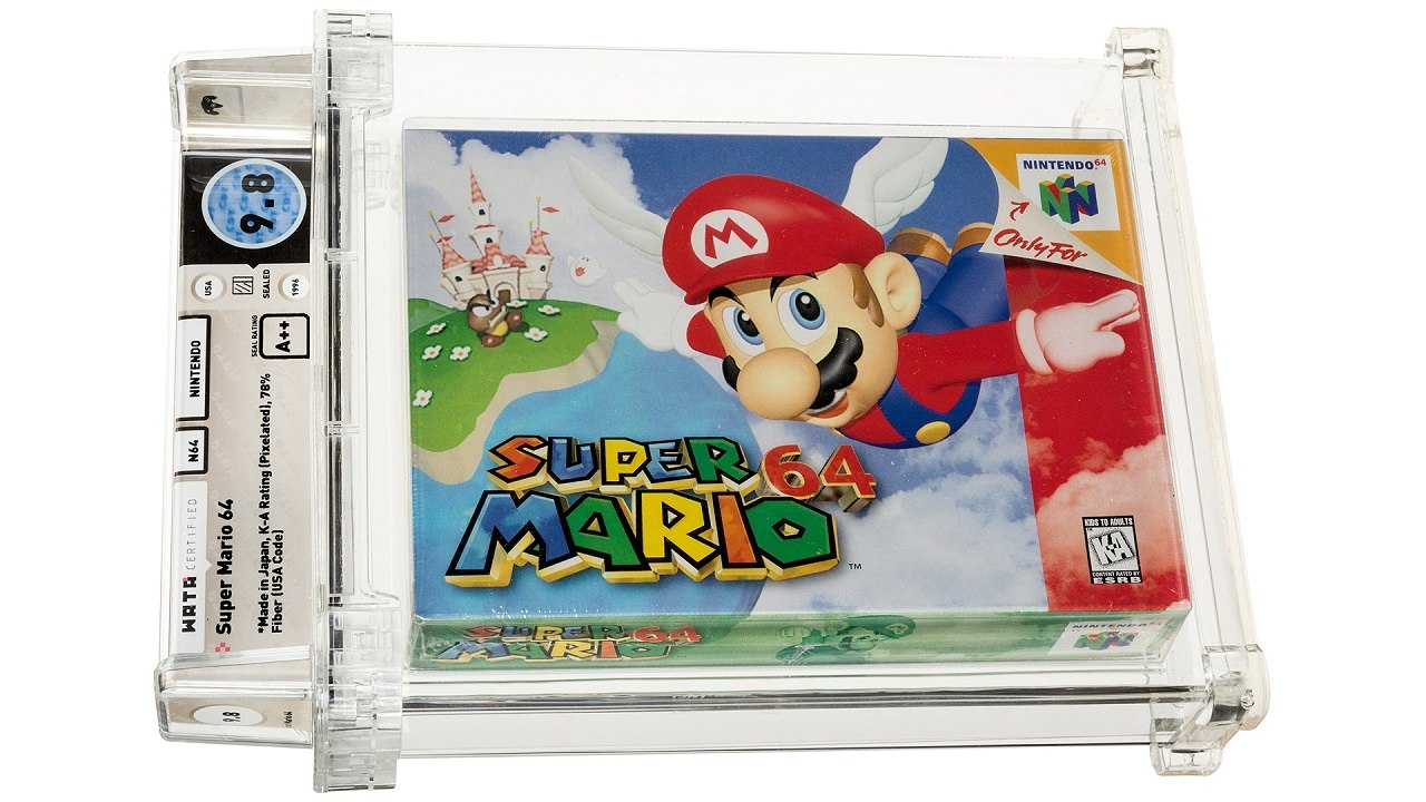 1,56 million de dollars pour un Super Mario 64 neuf