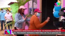 Gobierno de Nicaragua entregó 150 nuevas viviendas del programa Bismarck Martínez en Villa Jerusalén