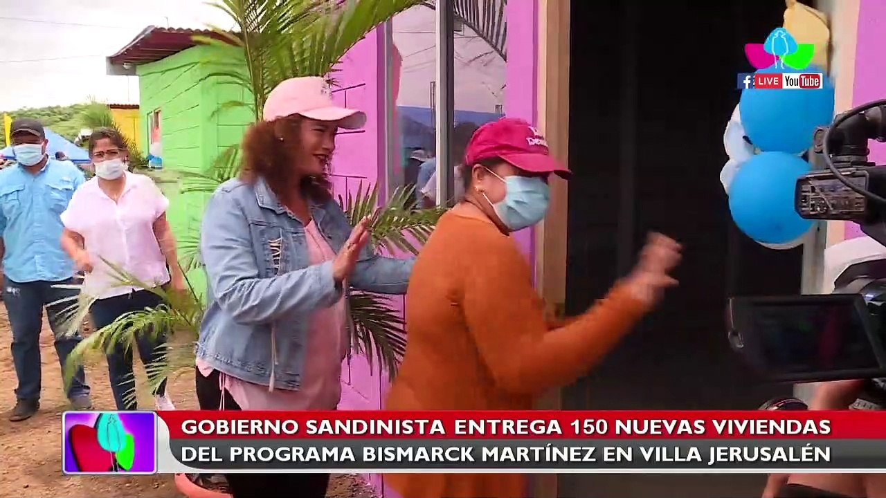 Gobierno de Nicaragua entregó 150 nuevas viviendas del programa Bismarck Martínez en Villa Jerusalén