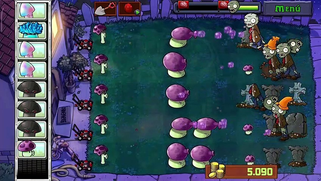 #20 Plantas Contra Zombis Free Aventura Noche Nivel 10 / Consigo la Nenufar / Android