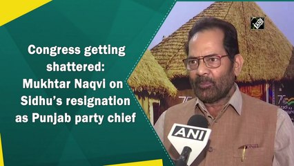 Congress getting shattered: Mukhtar Naqvi on Sidhu’s resignation as Punjab party chief