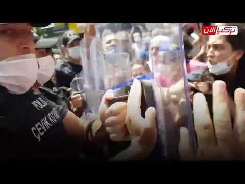 الشرطة التركية تعتدي على مسيرة سلمية لنساء حزب الشعوب الديمقراطي