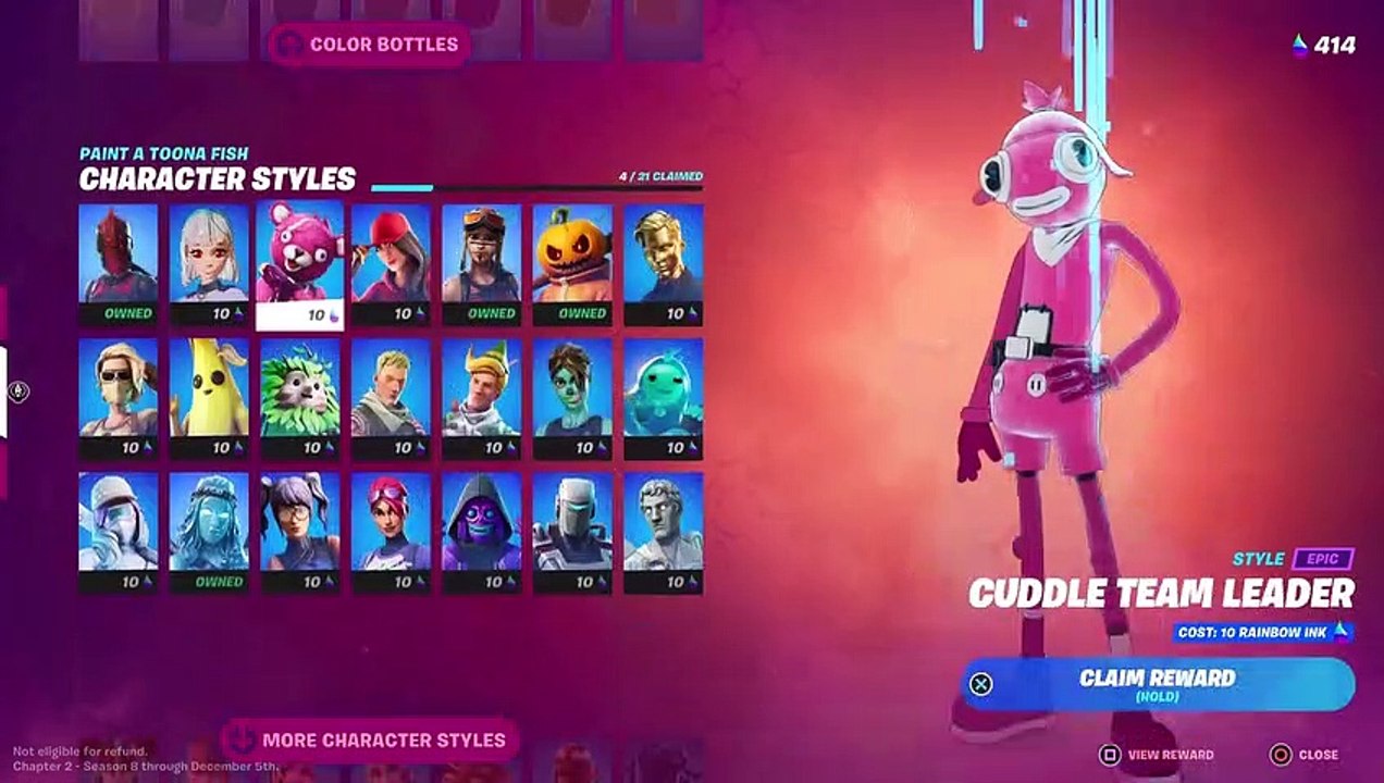 How To Unlock The NEW Toona Fish Styles! #epicpatners