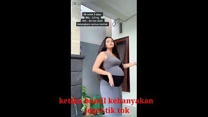 Bumil Goyang Tiktok gini deh bayinya
