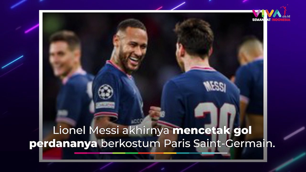 KERAS! Magis Messi Cetak Gol Perdana di PSG, ManCity Tumbang