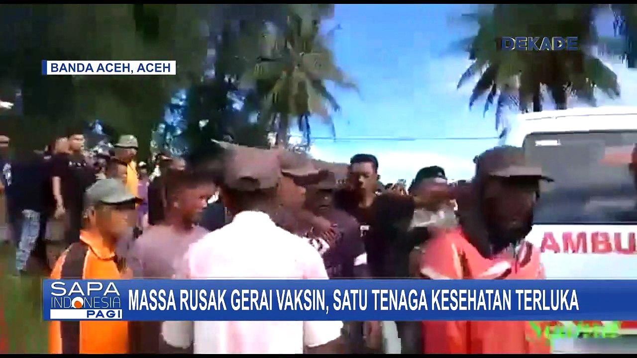 Tak Terima Sepi Pembeli, Pedagang dan Warga Rusak Gerai Vaksin di Tempat Pelelangan Ikan