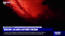 Éruption aux Canaries: les fumées émises par le contact entre la lave et l'océan 