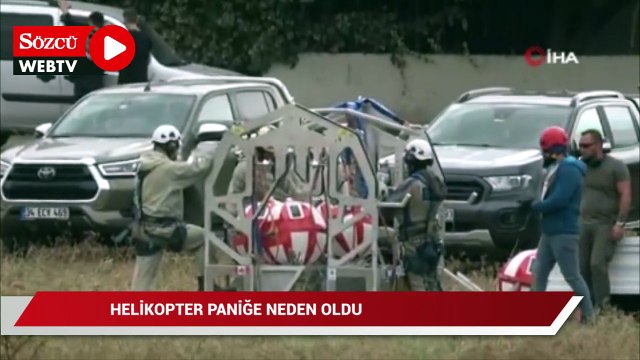 Bursa’da şehrin üstünde alçak uçuş yapan helikopter paniğe neden oldu