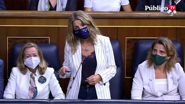 Yolanda Díaz, al PP: Dejen que hagamos nuestro trabajo y sigan haciendo de abogados de las eléctricas