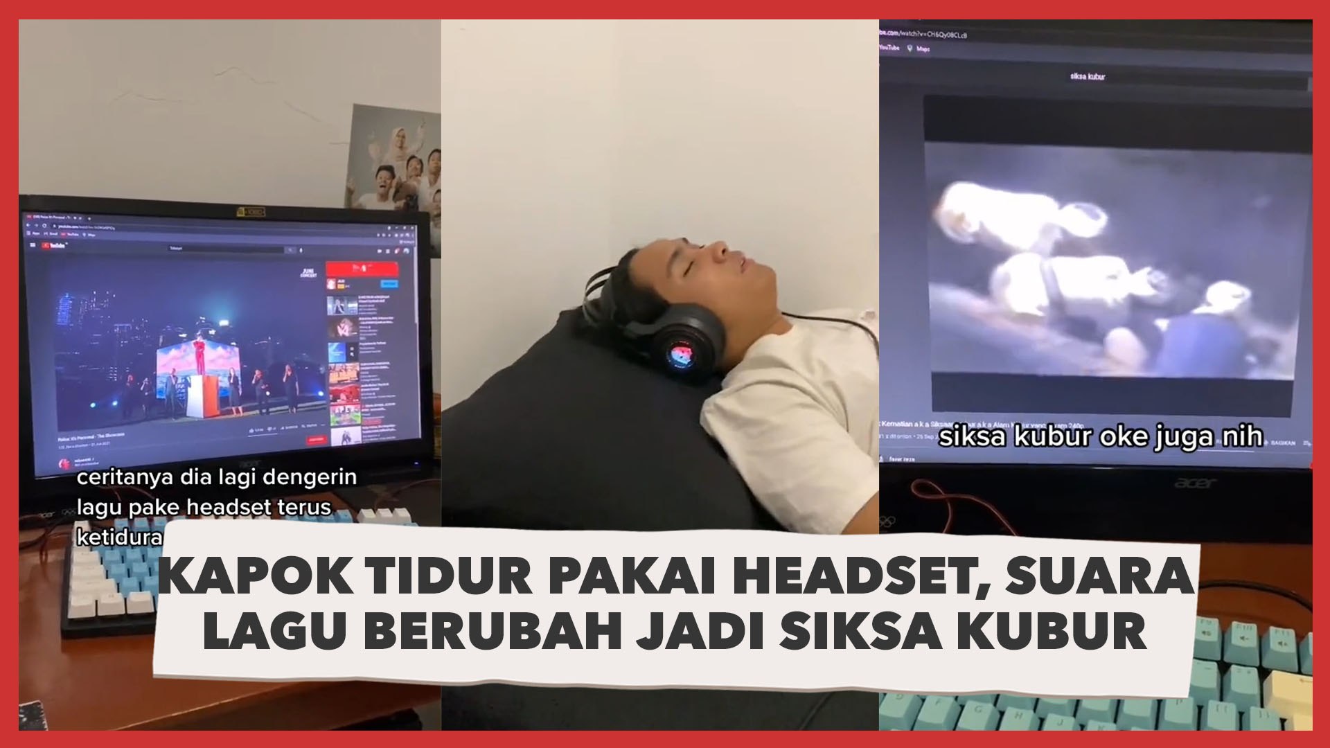 Viral Cowok Kapok Tidur Pakai Headset Suara Lagu Berubah Jadi Siksa Kubur Video Dailymotion