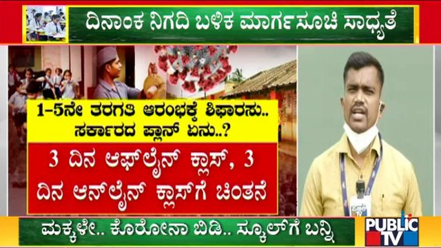 Karnataka Education Department Plans To Open Schools For Classes 1-5