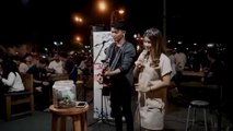 AKU MAU  -  ONCE (LIRIK) LIVE AKUSTIK COVER BY NABILA FT TRISUAKA