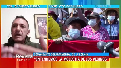 Policía culpa a los cocaleros de levantan los gases lacrimógenos y botarlos al interior de las casas