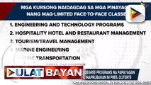 CHED: Panukalang dagdagan ang Degree Programs na papayagan sa limited face-to-face classes, inaprubahan ni Pres. Duterte