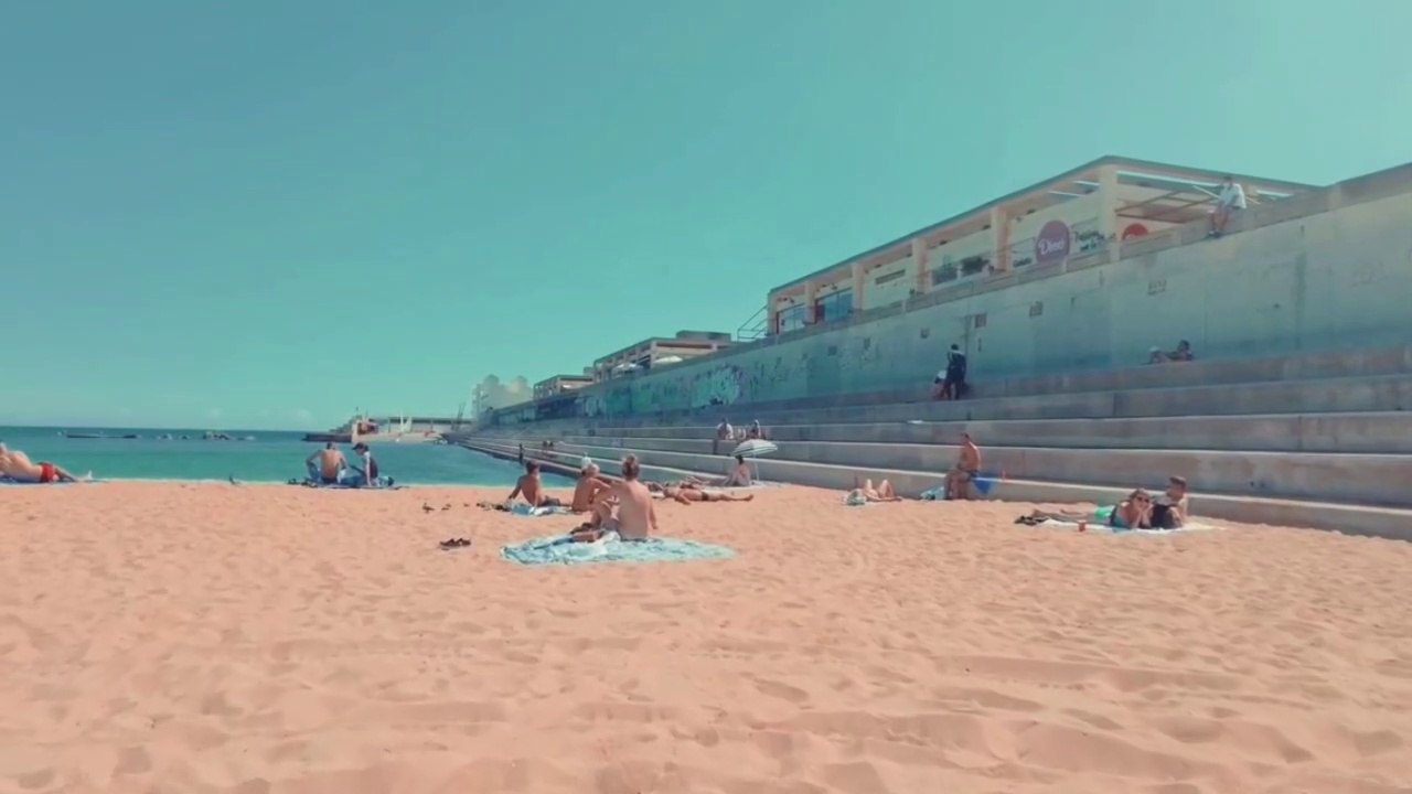 Barcelona's beach is one of the most popular and crowded beach in Europe Part 1