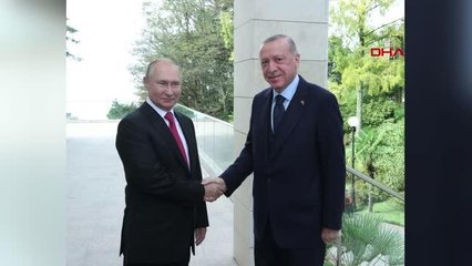 Cumhurbaşkanı Erdoğan, Rusya Devlet Başkanı Putin ile bir araya geldi