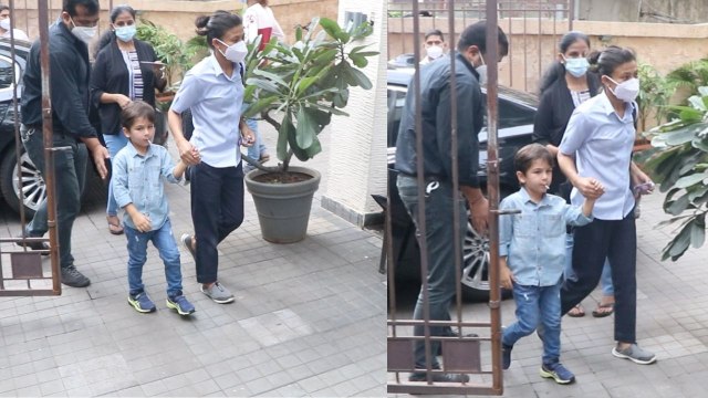 Taimur Ali Khan ऐसे पहुंचे Inaaya Naumi Kemmu का बर्थडे मनाने; Watch video | FilmiBeat