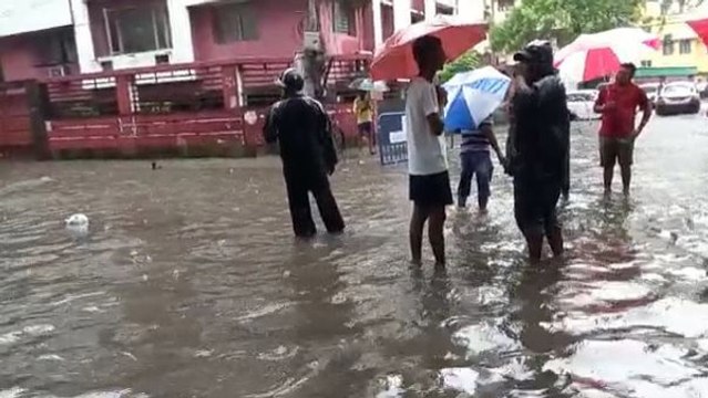আগামীকাল ভবানীপুরে উপনির্বাচন জোর কদমে চলছে ভবানীপুর থেকে বৃষ্টির জমা জল সরানোর কাজ
