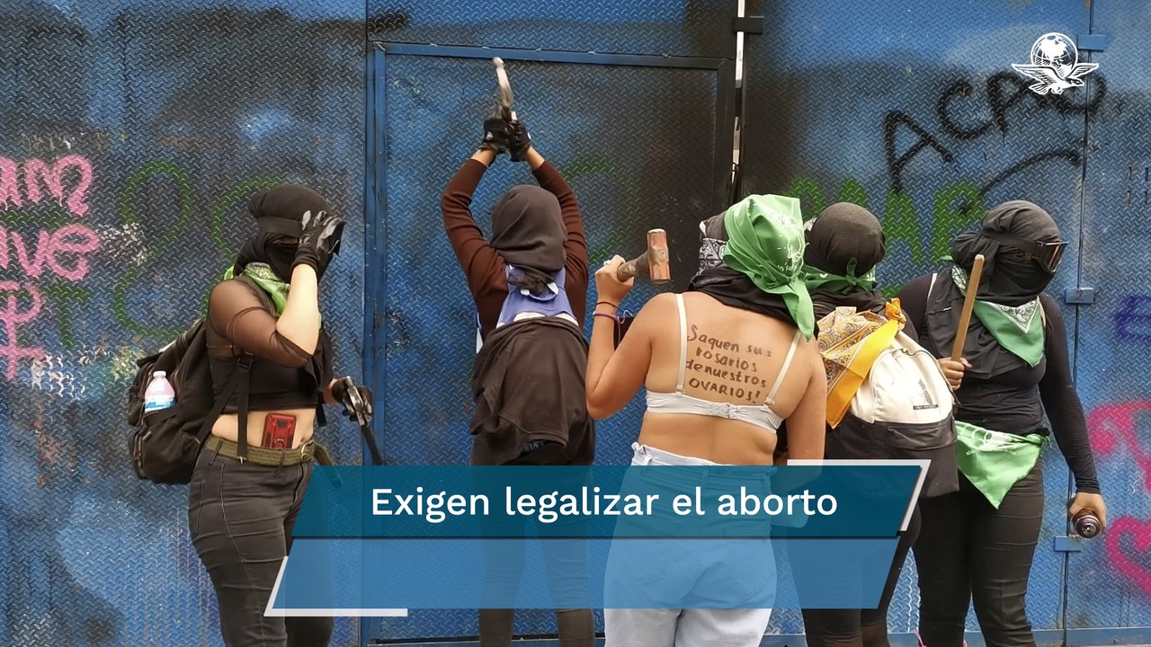 Marcha a favor del aborto deja 37 heridos