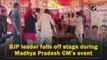 BJP leader falls off stage during Madhya Pradesh CM’s event