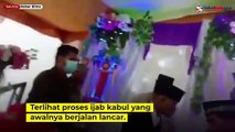 Viral  Mertua Tendang Menantu Saat Proses Akad Nikah