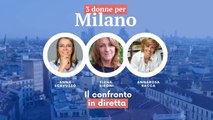 Elezioni comunali, 3 donne per Milano: confronto tra Anna Scavuzzo, Annarosa Racca ed Elena Sironi