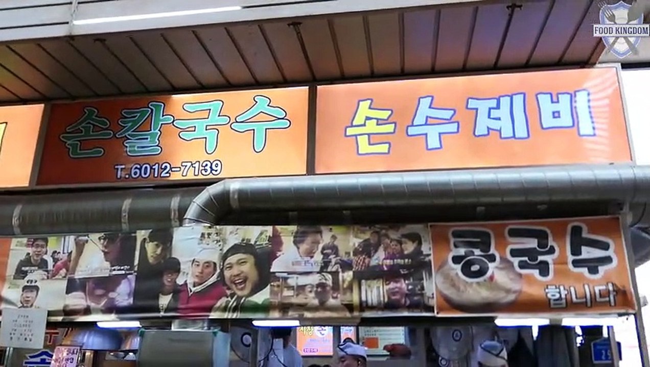 (가성비 맛집탐방)대기줄은 기본~ 수제로 만든 3500원 홍두깨 손칼국수,수제비   길거리음식   서울 망원시장