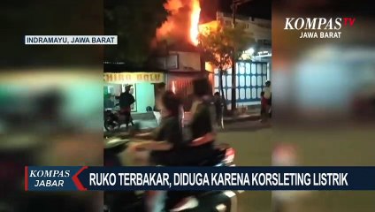 Satu Ruko Terbakar, Diduga Karena Korsleting Listrik