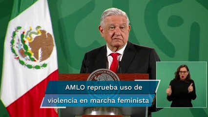 "Mala espina" marcha feminista a favor del aborto: AMLO