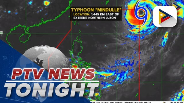 PTV INFO WEATHER: Typhoon 'Mindulle' has low possibility of entering PAR