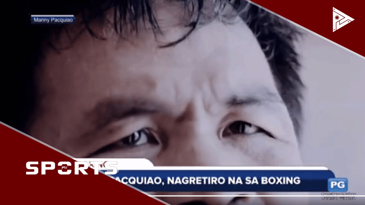 Pacquiao, nagretiro na sa boxing